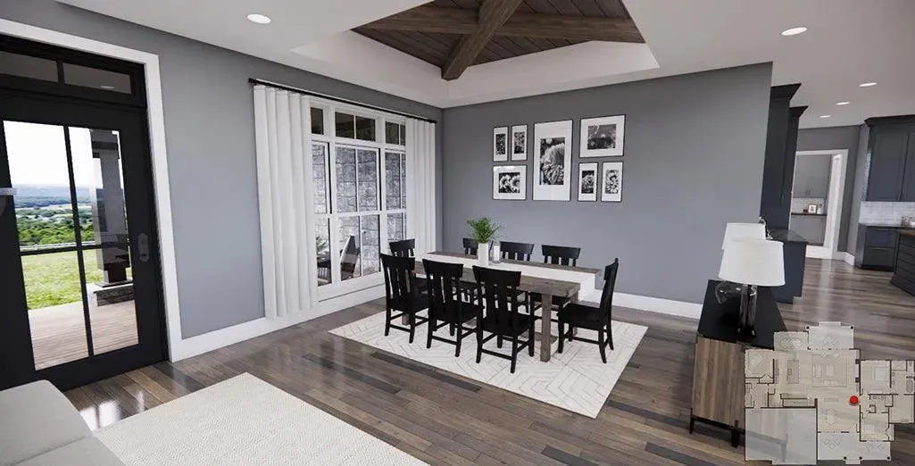 Spacious Two-Bedroom House Plan with Versatile Features