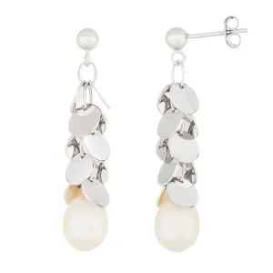 Splendid Pearls Sterling Silver Pearl Earrings ESR-487