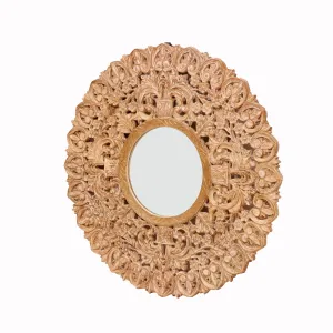 Standard Intricate Carved Wooden Mirror
