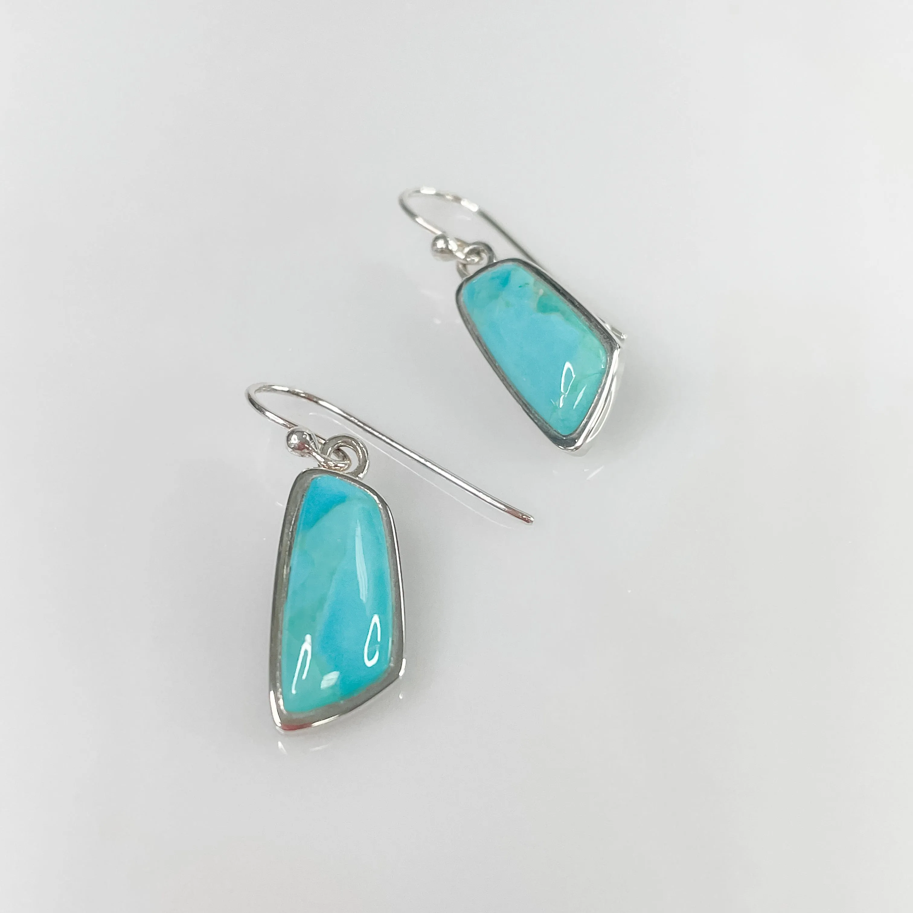 Sterling Silver and Turquoise Dangle Earrings