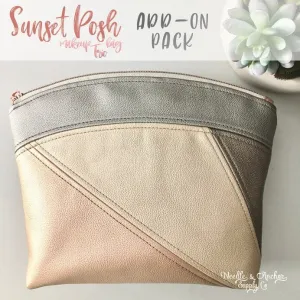 Sunset ADD-ON for Posh Makeup Bag Trio Acrylic Templates