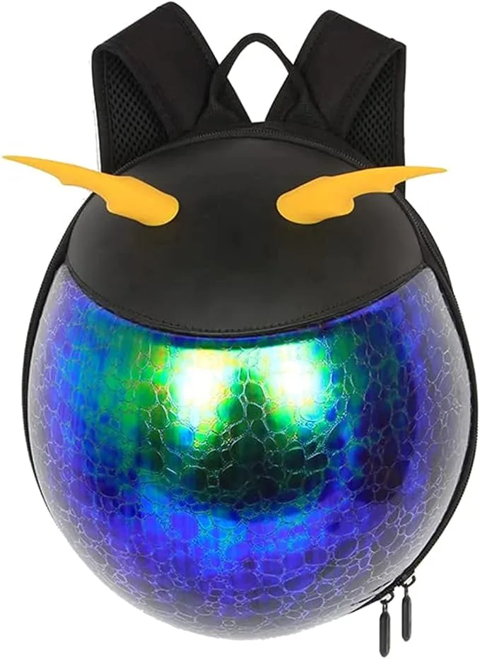 Supercute Purple And Gold Beetle Backpack