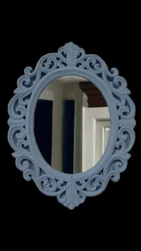 Taksha Decors Wooden Frame Mirror | Wooden Mirror | Wooden Frame | Living Room Mirror | Bathroom Mirror | Antique Mirror | 16 inches
