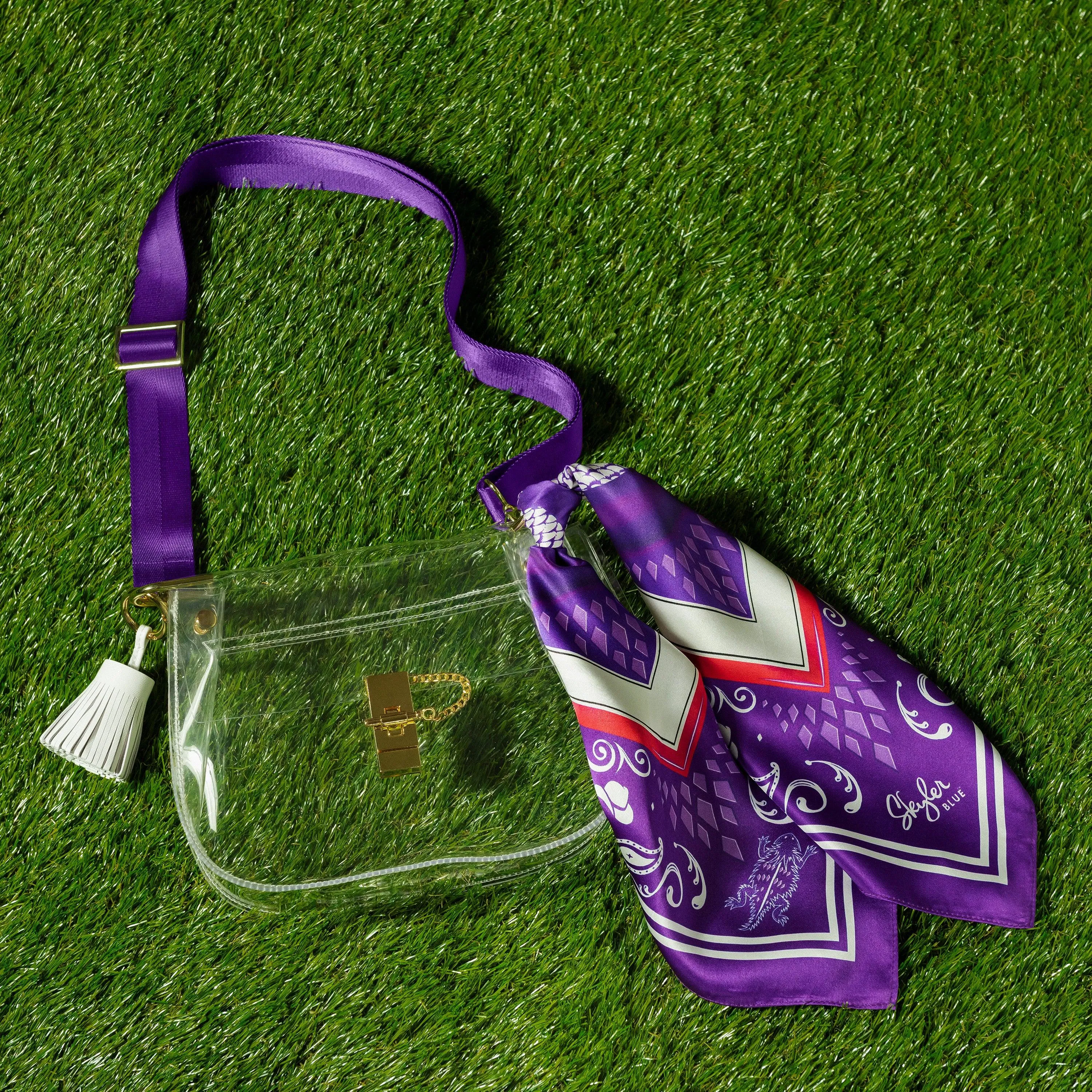The Fort Worth Clear Medium Saddle Bag