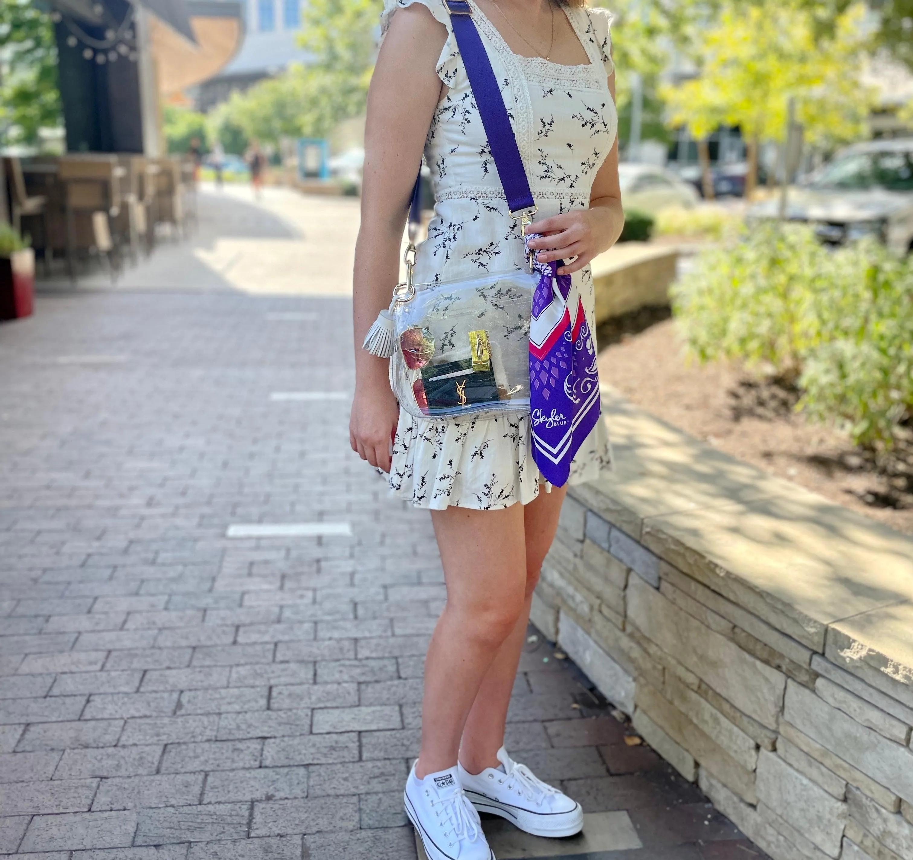 The Fort Worth Clear Medium Saddle Bag