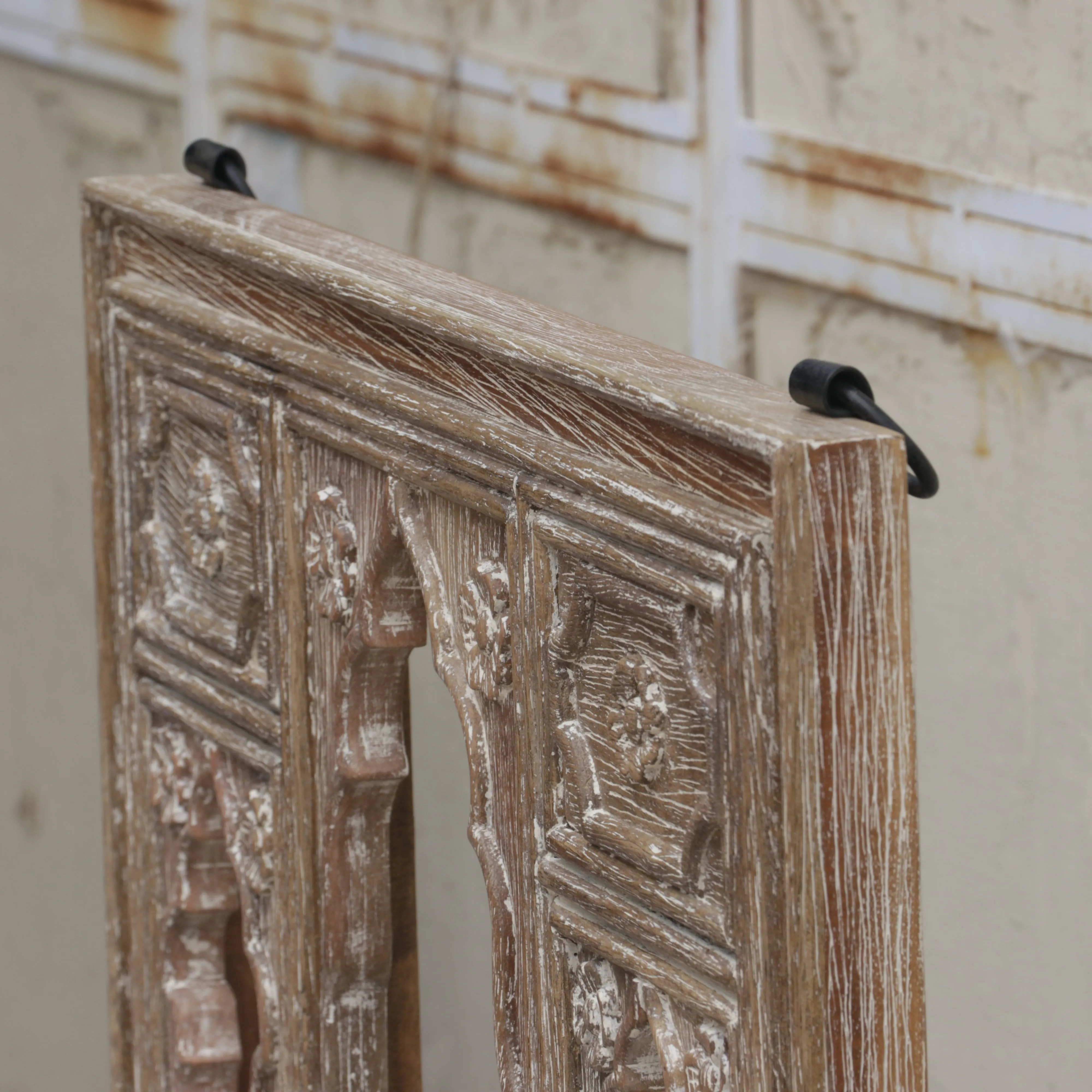 Unique Carved Heritage Finished Wooden Handmade Wall Mirror