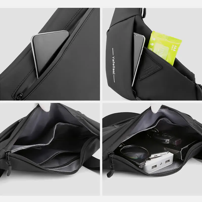 Unisex Lightweight Sling Bag Portable Travel Casual Crossbody Bag