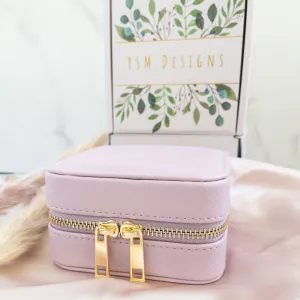 Vegan Leather Jewelry Organizer - Lilac Purple