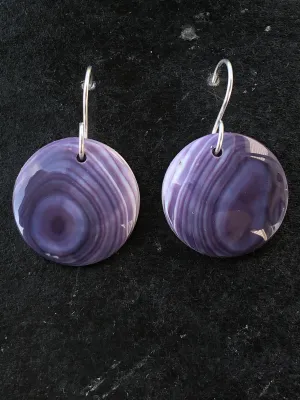 Wampum Large Circle Earrings