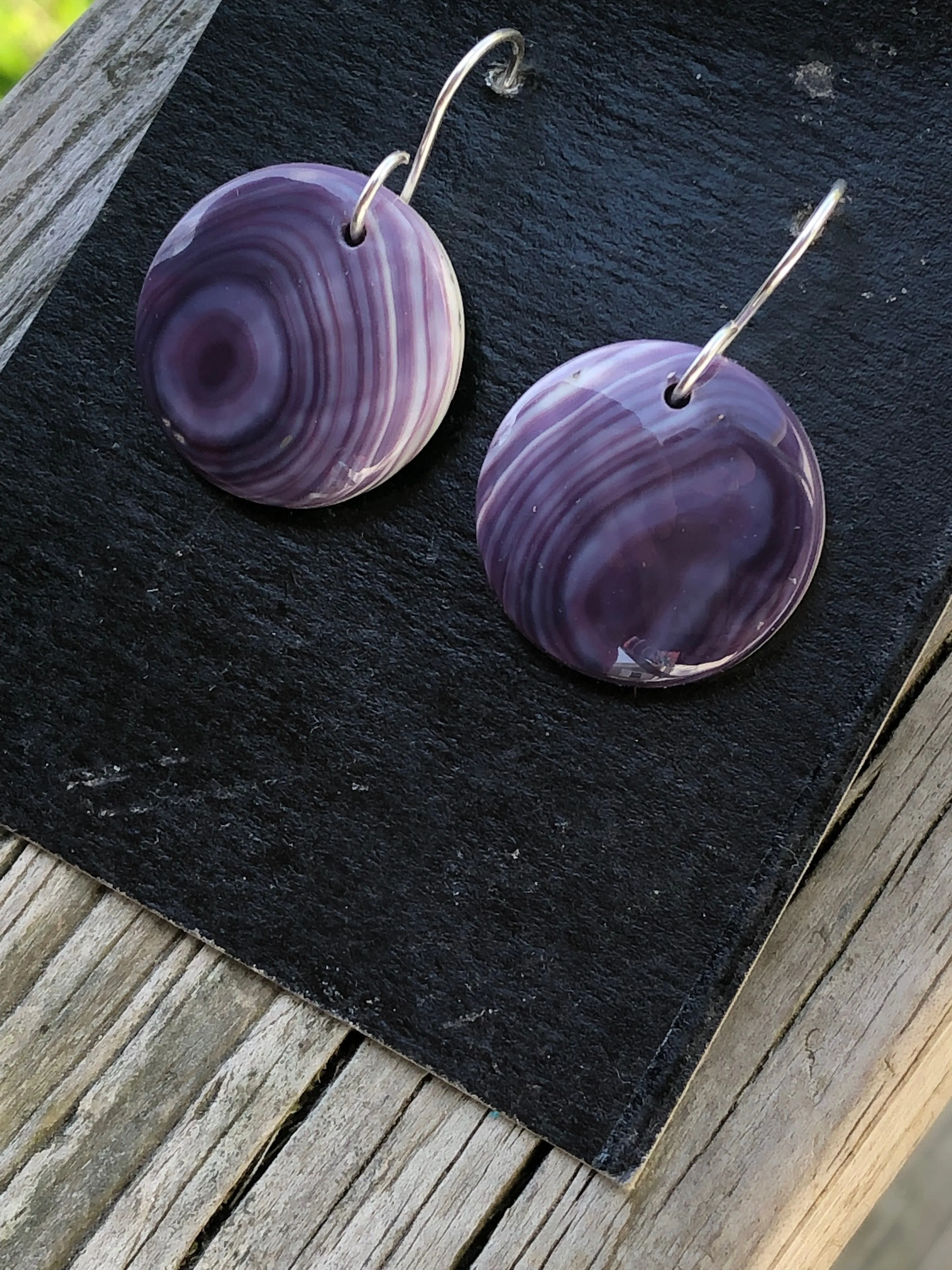 Wampum Large Circle Earrings