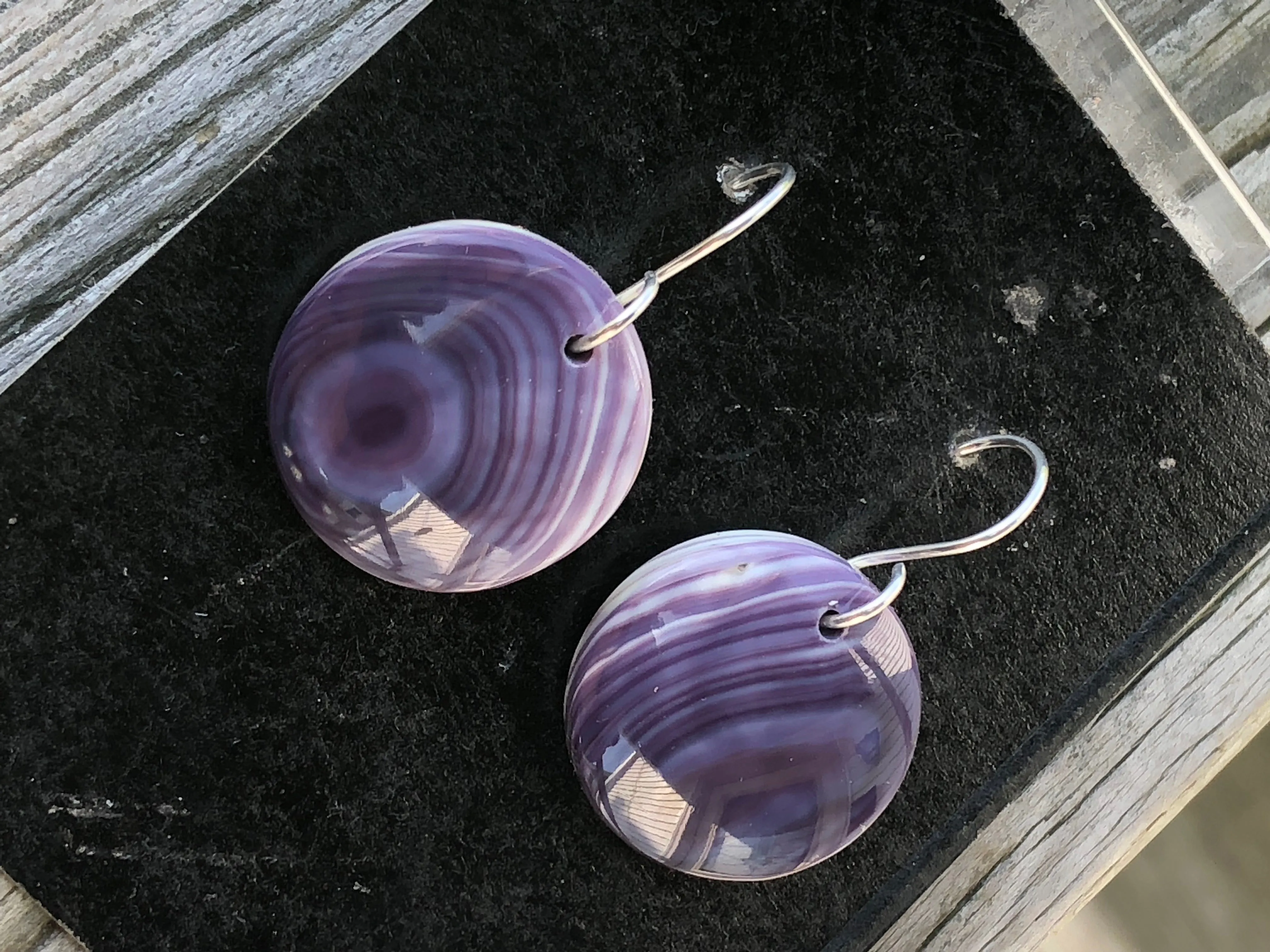Wampum Large Circle Earrings