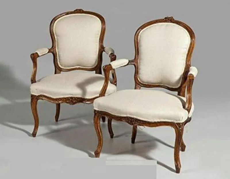 Wooden Twist Royal Look Handicraft Armrest Chair (Set of 2 )