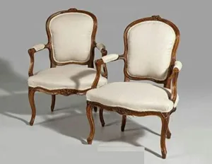 Wooden Twist Royal Look Handicraft Armrest Chair (Set of 2 )