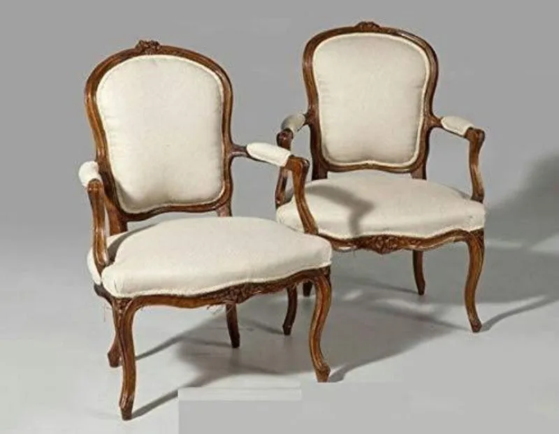 Wooden Twist Royal Look Handicraft Armrest Chair (Set of 2 )