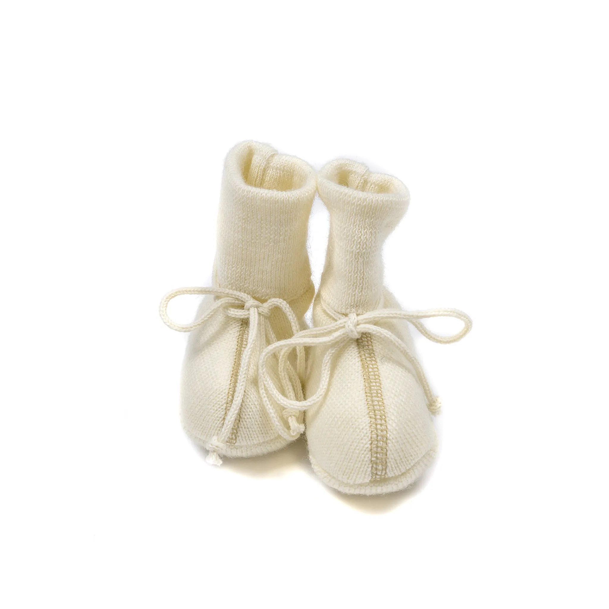 Wool booties ECRU