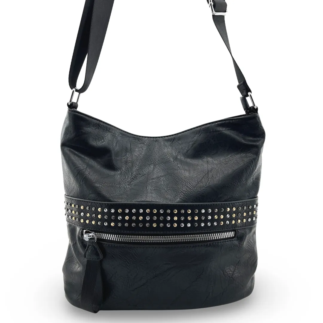 YD-8303 - Darling Hobo Bling Crossbody Bag - 6 Colors