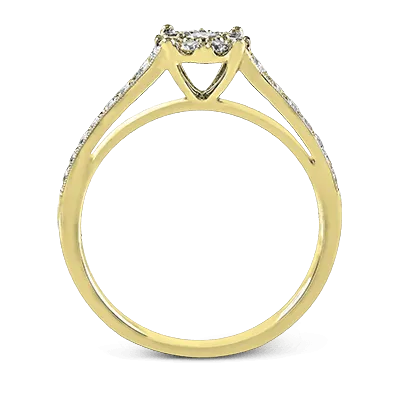 ZR827 Engagement Ring in 14k Gold with Diamonds